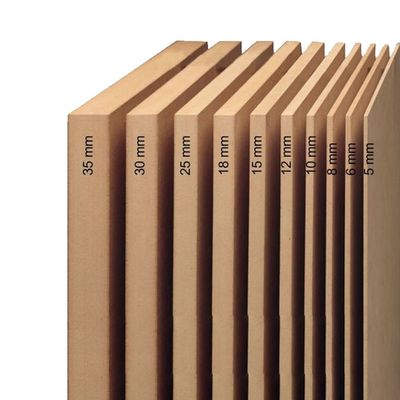 Прямая поставка 4*8ft 6mm 9mm 12mm 15mm 18mm сырой Mdf доски толщиной 1,5-25mm